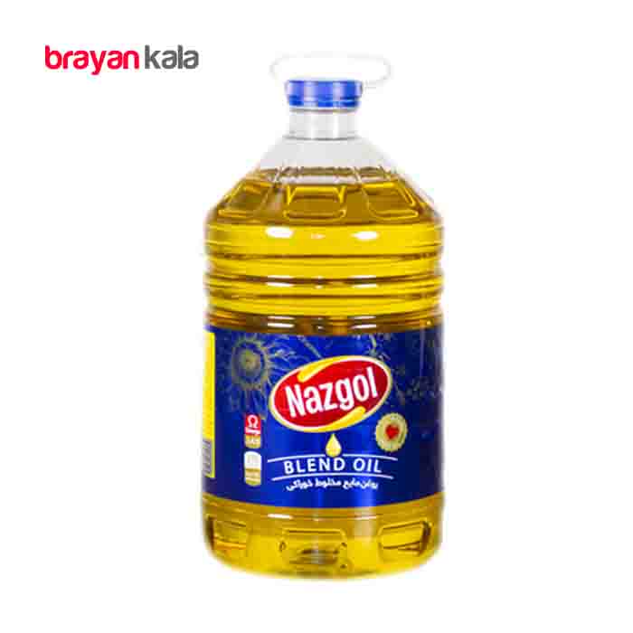 عکس اصلی روغن مایع مخلوط نازگل مقدار 5 لیتر